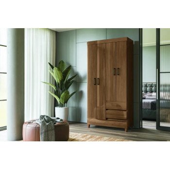 Guarda Roupa 4 Portas 2 Gavetas Jequitibá
